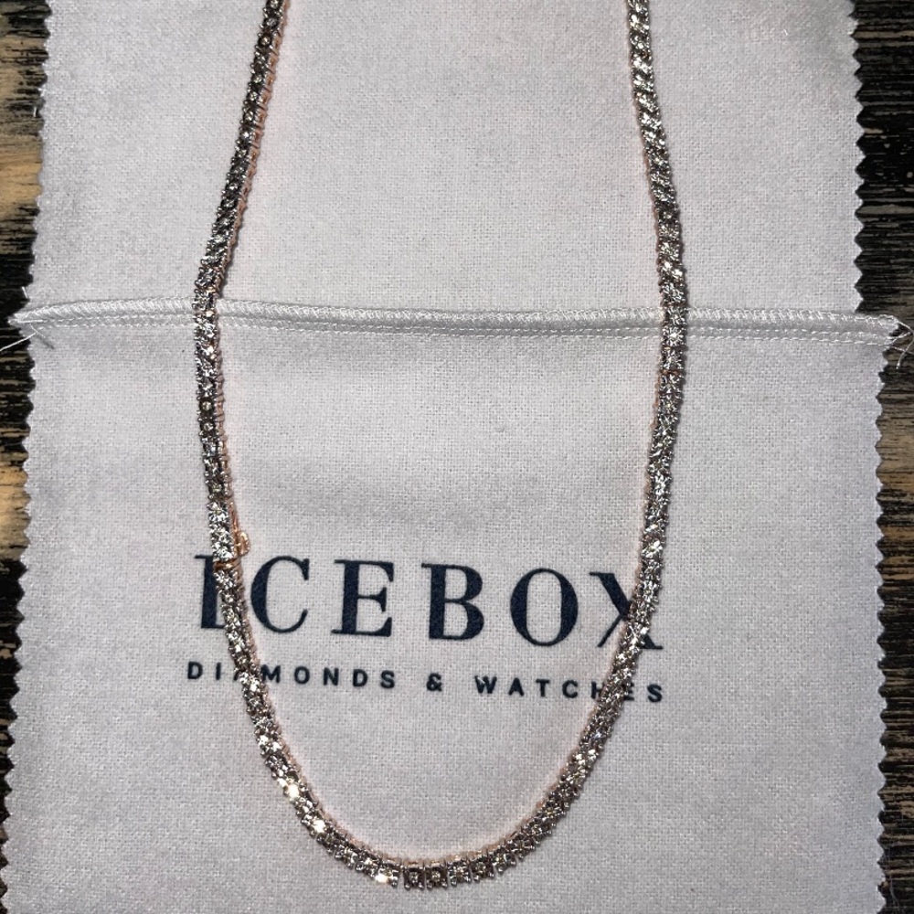 Diamond tennis chain necklace